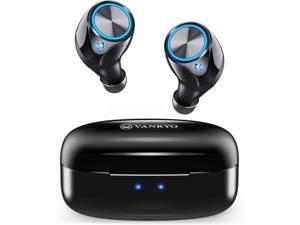VANKYO Wireless Earbuds X180 in-Ear Bluetooth 5.0 Earphones, USB-C Charging Case, IPX7 Waterproof Sport Headphones with Mic, Touch Control, 25H Playtime for Gym, Home, Office, Single/Twin