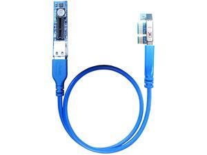 GLOTRENDS 1X to 1X PCI-E Extension Cable 0.6M for Hidden Pcie Slot, Limited Space Installation,Saving Your Blocked PCIe Slot,Come with USB3.0 Cable (UEX101) GLOTRENDS 1X to 1X PCI-E Extension Cable 0.6M for Hidden Pcie Slot, Limited Space Installation,Saving Your Blocked PCIe Slot,Come with USB3.0 Cable (UEX101)