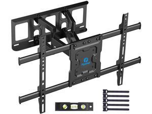 Full Motion TV Wall Mount Bracket Dual Articulating Arms Swivels Tilts Rotation for Most 37-70 Inch LED, LCD, OLED Flat Curved TVs, Holds up to 132lbs, Max VESA 600x400mm