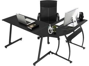 L Shaped Office Desk 58.1" Home Corner Gaming Desk Writing Studying Computer Table PC Workstation for Home Office Bedroom