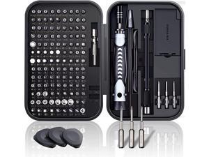 130 IN 1 Precision Screwdriver Set, Computer Repair Tool Kit with 120 Screwdriver bits, Laptop Screwdriver kit with Magnetizer, for iPhone, iPad, Macbook, PC, PS5, Xbox, Household Appliances