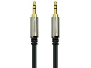 Sabrent 3.5mm Gold Plated Premium Auxiliary Male to Male AUX Cable Step Down Design Certified Refurbished CB-AUX3 10 Feet