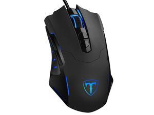 Gaming Mouse Wired [7200 DPI] [Programmable] [Breathing Light] Ergonomic Game USB Computer Mice RGB Gamer Desktop Laptop PC Gaming Mouse, 7 Buttons for Windows 7/8/10/XP Vista