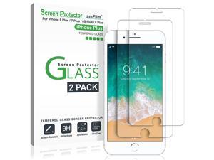 2 PCS Screen Protector ,iPhone 8 Plus, 7 Plus, 6S Plus, 6 Plus Screen Protector, Tempered Glass Screen Protector for Apple iPhone 8 Plus, 7 Plus, iPhone 6S Plus, 6 Plus [5.5" inch] 2017/16/15 (2-Pack)