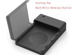 Cooling Fan Hard drive docking station, Sabrent USB 3.0 to SATA External Hard Drive Lay-Flat Docking Station with Built-in Cooling Fan for 2.5 or 3.5in HDD, SSD [Support UASP and 6TB]