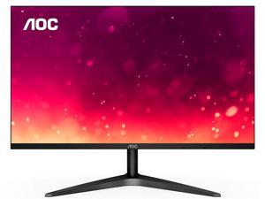 AOC High Performance LED monitor, 27-Inch Full HD 1920 x 1080 monitor, ultra-slim bezels 3-sided Frameless, IPS Panel, HDMI/VGA with earphone output, Flicker-Free, Smart contrast ratio
