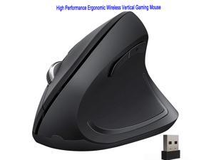 Ergonomic Wireless Mouse, 2.4G Optical Wireless Vertical Mouse - 4 Adjustable DPI 1000/1600/2000/2400, forward/backward buttons, 6 Buttons for PC, Desktop, Laptop(Black) Ergonomic Wireless Mouse, 2.4G Optical Wireless Vertical Mouse - 4 Adjustable DPI 1000/1600/2000/2400, forward/backward buttons, 6 Buttons for PC, Desktop, Laptop(Black)