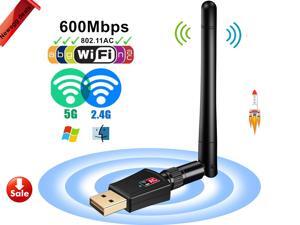 USB WIFI Adapter - 600Mbps Dual Band 2.4G 150Mbps 5G 433Mbps Wireless USB Wifi Adapter, 802.11AC/a/b/g/n AC600 High Gain Antenna Network Lan Card For Windows 10/XP/Vista/7/8/8.1/10 (32/64bits) MAC OS USB WIFI Adapter - 600Mbps Dual Band 2.4G 150Mbps 5G 433Mbps Wireless USB Wifi Adapter, 802.11AC/a/b/g/n AC600 High Gain Antenna Network Lan Card For Windows 10/XP/Vista/7/8/8.1/10 (32/64bits) MAC OS