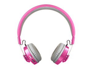 LilGadgets Untangled Pro Premium Children's Wireless Bluetooth Headphones with SharePort - Pink