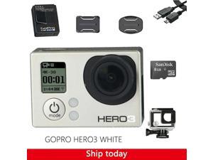 Gopro Hero 3 Camera Camcorder Silver Edition With Waterproof Case, 8G SD Card