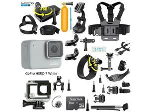GoPro HERO 7 White Edition Digital Camera + 40 PCS Sports Accessory Bundle