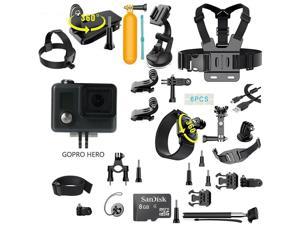 GoPro HERO Camcorder Plus HD Camera with 40 PCS Accessories Kit & 8G SD Card