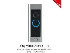 Ring Video Doorbell Pro 1080p Wi-Fi Home Security Smart Video Doorbell - Silver, 88LP000CH000