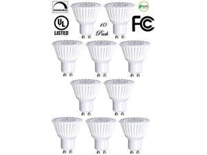 10 Pack Bioluz LED GU10 LED Bulbs 50W Halogen Equivalent Dimmable 6.5w 3000K UL 