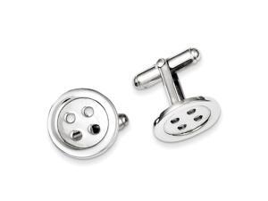 925 Sterling Silver Solid Polished Not engraveable Button Cuff Links Jewelry Gifts for Men 925 Sterling Silver Solid Polished Not engraveable Button Cuff Links Jewelry Gifts for Men