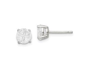 925 Sterling Silver Laser cut Post Earrings Basket setting 6mm Round Basket Set CZ Cubic Zirconia Simulated Diamond Stud 925 Sterling Silver Laser cut Post Earrings Basket setting 6mm Round Basket Set CZ Cubic Zirconia Simulated Diamond Stud