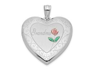 925 Sterling Silver Patterned Engravable Holds 2 photos Polished and satin 24mm Enameled and Sparkle Cut Grandma Love He 925 Sterling Silver Patterned Engravable Holds 2 photos Polished and satin 24mm Enameled and Sparkle Cut Grandma Love He