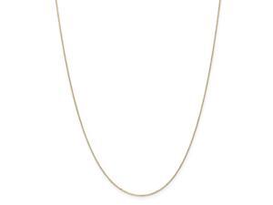 14k Yellow Gold Solid Polished Spring Ring .6mm Sparkle Cut Cable Chain Necklace 14 Inch - .8 Grams 14k Yellow Gold Solid Polished Spring Ring .6mm Sparkle Cut Cable Chain Necklace 14 Inch - .8 Grams