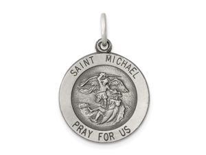 925 Sterling Silver Solid Satin Engravable St. Michael Medal Charm Pendant Necklace Jewelry Gifts for Women 925 Sterling Silver Solid Satin Engravable St. Michael Medal Charm Pendant Necklace Jewelry Gifts for Women