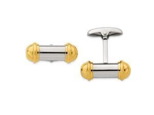 Stainless Steel Polished 24k Gold Plating Cuff Links Jewelry Gifts for Men Stainless Steel Polished 24k Gold Plating Cuff Links Jewelry Gifts for Men