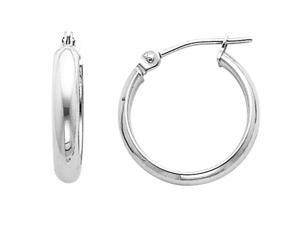 Hoop Earrings in 14K White Gold Hoop Earrings in 14K White Gold