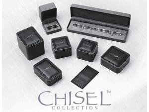 Mens Chisel Rolo Chain Necklace in Stainless Steel 24 Inches (6.00 mm)