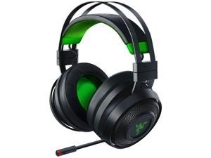 Razer Nari Ultimate for Xbox One Wireless 7.1 Surround Sound Gaming Headset: Hypersense Haptic Feedback - Auto-Adjust Headband - Green Lighting - Retractable Mic - for Xbox One - Black/Green