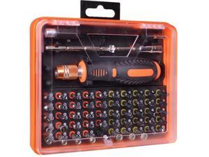 53 Pcs Assorted Bits Screwdriver Tool Kit in Case w/ Extension Bars & Tweezers 53 Pcs Assorted Bits Screwdriver Tool Kit in Case w/ Extension Bars & Tweezers