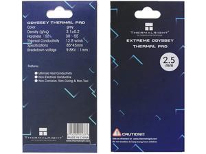 Thermalright Thermal Pad 12.8 W/mK, 85x45x2.5mm, Non Conductive Heat Resistance High Temperature Resistance, Silicone Thermal Pads for Laptop Heatsink/GPU/CPU/LED Cooler (2.5mm)