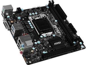 MSI H110I Pro LGA 1151 Intel H110 HDMI SATA 6Gb/s USB 3.1 Mini ITX Intel Motherboard