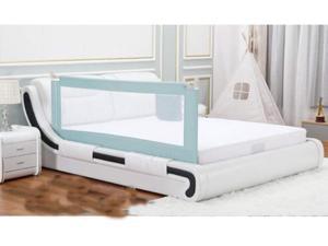 2M for 1 Length Side of king/Queen Size Bed Safety Bed GuardRail Bed Fence for Children, Toddlers, Infants-Green Color