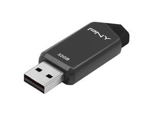 PNY Retract USB 2.0 Flash Drive 32GB P-FD32GRTCG-GE