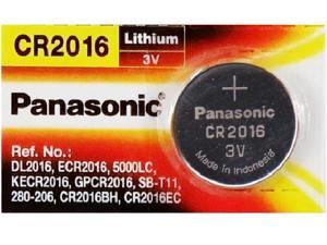 CR2016 Panasonic 3 Volt Lithium Coin Cell Battery (On a Card)