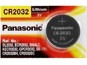 CR2032 Panasonic 3 Volt Lithium Coin Cell Battery (On a Card)