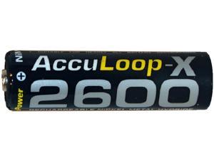 12-Pack AA NiMH AccuPower AccuLoop-X Rechargeable Batteries (2600 mAh)