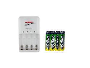 4 Bay AA / AAA LED Smart Battery Charger & 8 x AAA Accupower NiMH 1200 mAh Batteries