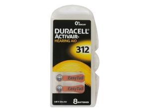 24-pack Size 312 Duracell Easy Tab Hearing Aid Batteries (DA312)