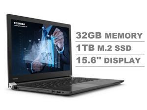 Toshiba Dynabook Tecra A50-F 15.6" Full HD FHD (1920x1080) Business Laptop (Intel Quad Core i7-8565U, 32GB DDR4 RAM, 1TB M.2 SSD) Wi-Fi 6, Type-C, HDMI, 4 x USB, DVD, VGA, Windows 10 Pro 64-bit Toshiba Dynabook Tecra A50-F 15.6" Full HD FHD (1920x1080) Business Laptop (Intel Quad Core i7-8565U, 32GB DDR4 RAM, 1TB M.2 SSD) Wi-Fi 6, Type-C, HDMI, 4 x USB, DVD, VGA, Windows 10 Pro 64-bit