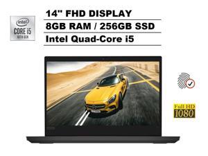 2020 Lenovo ThinkPad E14 14" FHD Full HD 1080p IPS Business Laptop (Intel Quad-Core i5-10210U, 8GB DDR4 RAM, 256GB PCIe M.2 SSD) Type-C, 720p Webcam, Fingerprint, HDMI, RJ-45, Windows 10 Pro
