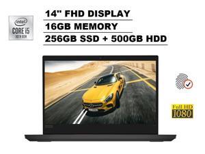 2020 Lenovo ThinkPad E14 14" FHD Full HD 1080p IPS Business Laptop (Intel Quad-Core i5-10210U, 16GB DDR4 RAM, 256GB PCIe M.2 SSD + 500GB HDD) Type-C, 720p Webcam, HDMI, RJ-45, Windows 10 Pro 64-bit 2020 Lenovo ThinkPad E14 14" FHD Full HD 1080p IPS Business Laptop (Intel Quad-Core i5-10210U, 16GB DDR4 RAM, 256GB PCIe M.2 SSD + 500GB HDD) Type-C, 720p Webcam, HDMI, RJ-45, Windows 10 Pro 64-bit