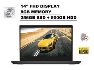 2020 Lenovo ThinkPad E14 14" FHD Full HD 1080p IPS Business Laptop (Intel Quad-Core i5-10210U, 8GB DDR4 RAM, 256GB PCIe M.2 SSD + 500GB HDD) Type-C, 720p Webcam, HDMI, RJ-45, Windows 10 Pro 64-bit 2020 Lenovo ThinkPad E14 14" FHD Full HD 1080p IPS Business Laptop (Intel Quad-Core i5-10210U, 8GB DDR4 RAM, 256GB PCIe M.2 SSD + 500GB HDD) Type-C, 720p Webcam, HDMI, RJ-45, Windows 10 Pro 64-bit