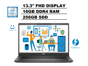 2020 DELL Latitude 7000 7300 13.3" FHD (1920x1080) Business Laptop (Intel Quad-Core i7-8665U, 16GB DDR4 RAM, 256GB SSD) Thunderbolt 3, HDMI, Webcam, Backlit, Windows Hello, Windows 10 Pro 2020 DELL Latitude 7000 7300 13.3" FHD (1920x1080) Business Laptop (Intel Quad-Core i7-8665U, 16GB DDR4 RAM, 256GB SSD) Thunderbolt 3, HDMI, Webcam, Backlit, Windows Hello, Windows 10 Pro