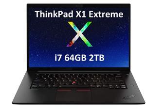 Lenovo ThinkPad X1 Extreme Gen 3 156 FHD Intel 6Core i710750H 64GB RAM 2TB PCIe SSD GTX 1650 Ti Mobile Workstation Laptop 2 x Thunderbolt 3 Backlit Fingerprint Windows 10 Pro