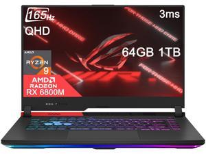 2022 ASUS ROG Strix G15 Advantage Edition 15.6" QHD 2K 165Hz (AMD Ryzen 9 5980HX, 64GB RAM, 1TB PCIe SSD, Radeon RX 6800M 12GB) Gaming Laptop, RGB Backlit, Type-C, WiFi 6, Win 11 Home