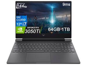 HP  Victus 156 Gaming Laptop 144Hz Intel Core i712650H 64GB RAM 1TB SSD NVIDIA GeForce RTX 3050 Ti Backlit Keyboard WiFi 6 TypeC Webcam Win 11 Home15fa0032dx 68Y11UA
