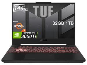 ASUS TUF Gaming A15 (2022) Gaming Laptop, 15.6" 144Hz FHD IPS-Type Display, AMD Ryzen 7 6800H, GeForce RTX 3050 Ti, 32GB DDR5, 1TB PCIe SSD, Wi-Fi 6, Windows 11 Home (FA507RE-A15.R73050T)