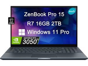 ASUS ZenBook Pro 15 UM535 OLED 156 FHD Touchscreen AMD Ryzen 7 5800H  16GB RAM 2TB SSD GeForce RTX 3050 Ti 8Core Beat i711370H Business Workstation Laptop  Up to 18 Hrs Battery Win 11 Pro