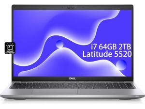 Dell Latitude 5520 5000 15.6" FHD (Intel 4-Core i7-1185G7 vPro, 64GB RAM, 2TB SSD) Business Laptop, Backlit KB, Thunderbolt 4, Wi-Fi 6, Webcam, Win 11 Pro