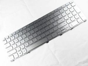 Original New For Dell 0P4G0N MP-13B53USJ442 US Silver Backlit keyboard