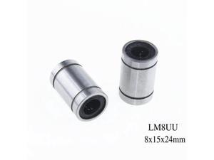10Pcs/lot LM8UU 8mm Linear Ball Bearing Bush Bushing cnc parts 3D printer 10Pcs/lot LM8UU 8mm Linear Ball Bearing Bush Bushing cnc parts 3D printer